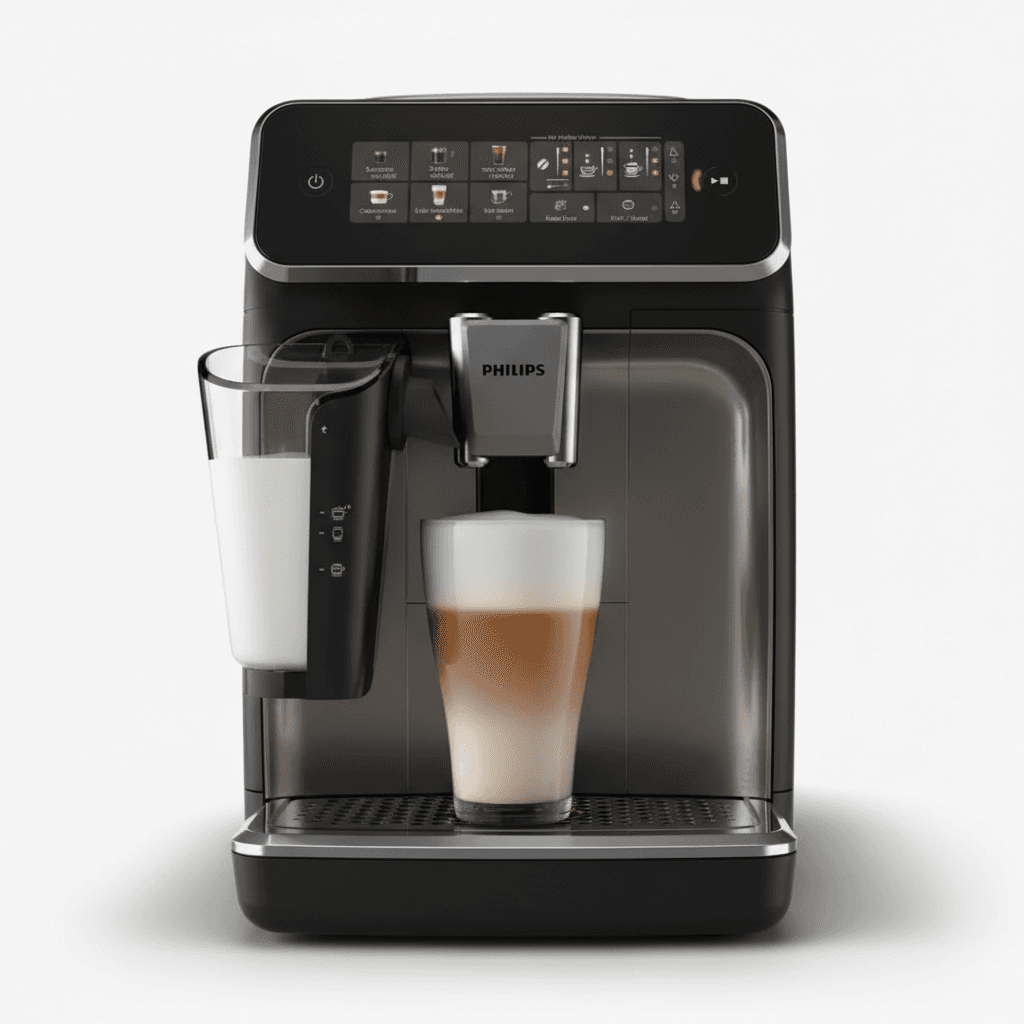Philips bean-to-cup coffee machine with LatteGo milk system, repaired on site in Dubai